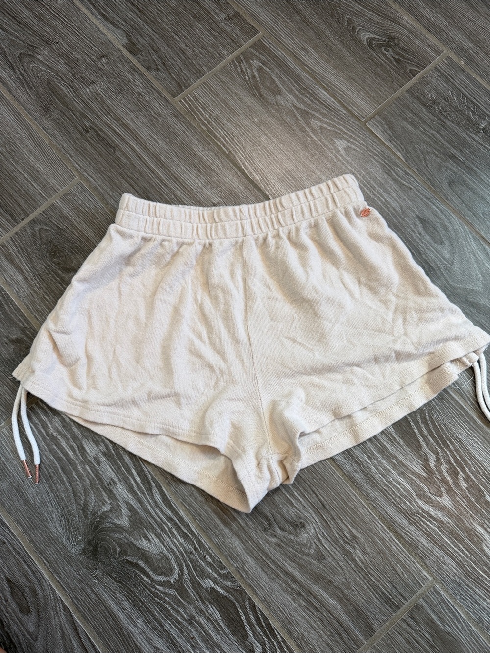Volcom Cream Viscose Knit Lounge Shorts Size XS like new